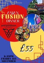 Asian Fusion Dinner - Friday 1st November